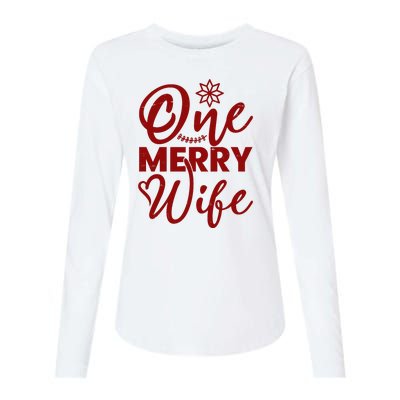 One Merry Wife Christmas Gift Womens Cotton Relaxed Long Sleeve T-Shirt