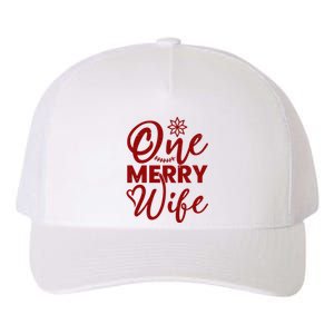 One Merry Wife Christmas Gift Yupoong Adult 5-Panel Trucker Hat