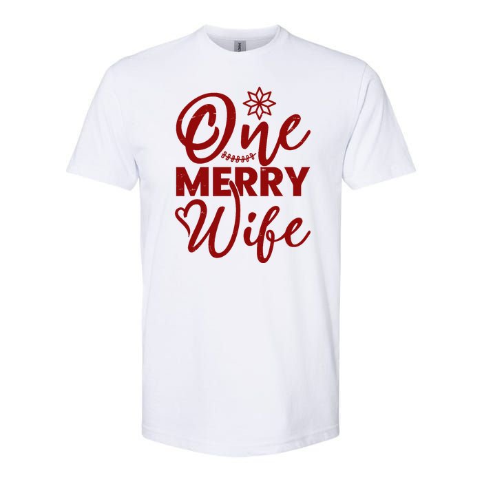 One Merry Wife Christmas Gift Softstyle CVC T-Shirt