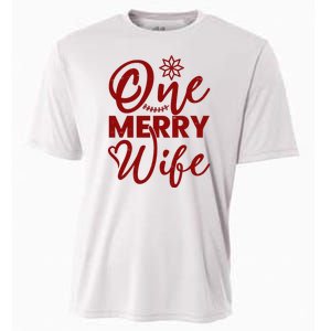 One Merry Wife Christmas Gift Cooling Performance Crew T-Shirt