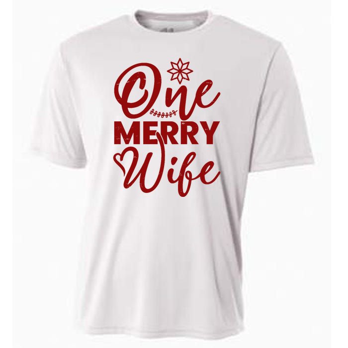 One Merry Wife Christmas Gift Cooling Performance Crew T-Shirt