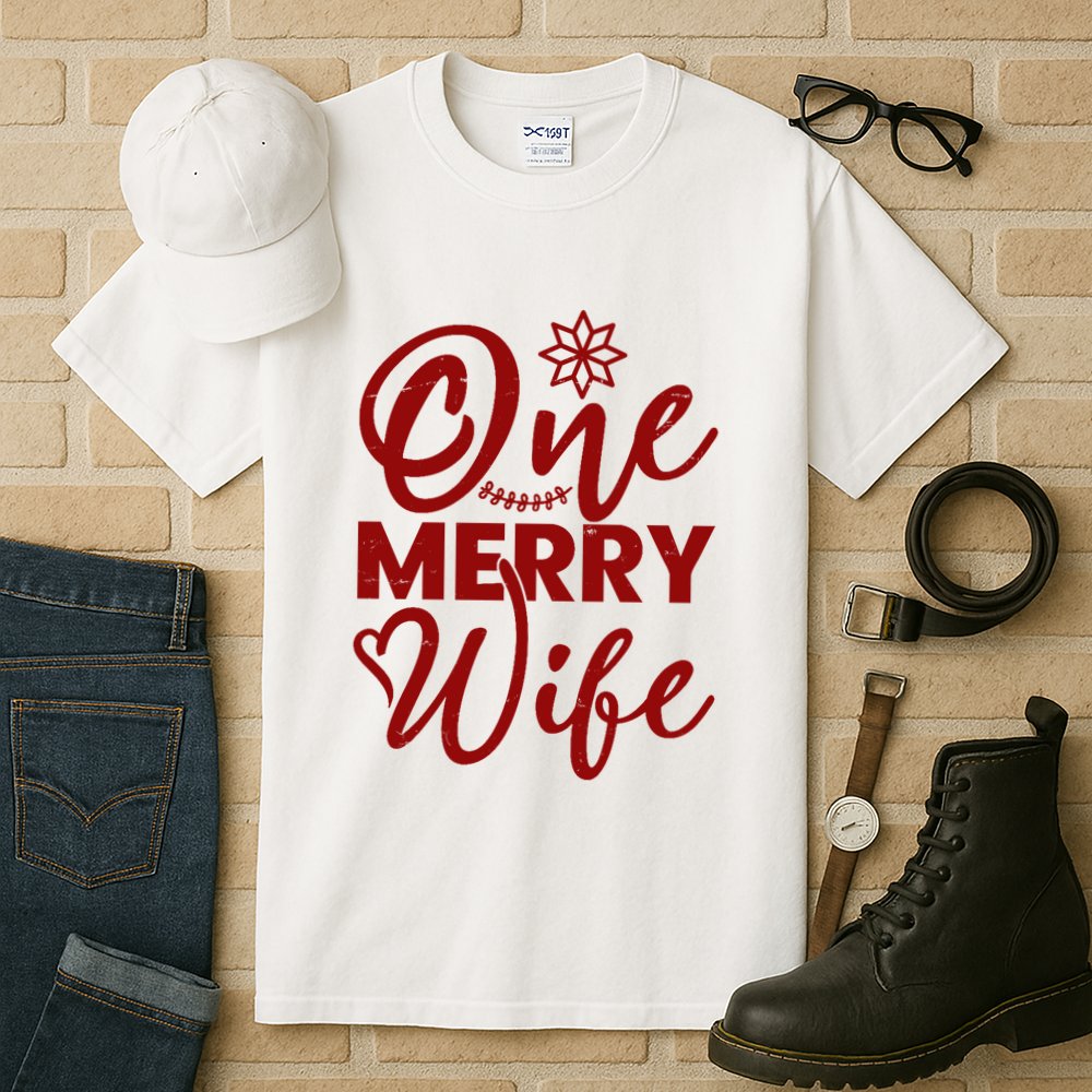 One Merry Wife Christmas Gift Tall T-Shirt