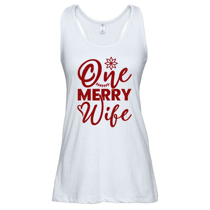 One Merry Wife Christmas Gift Ladies Essential Flowy Tank