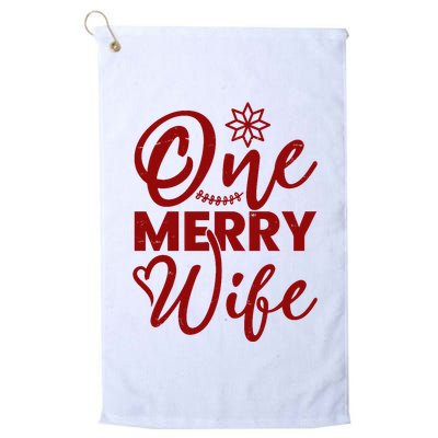 One Merry Wife Christmas Gift Golf Towel