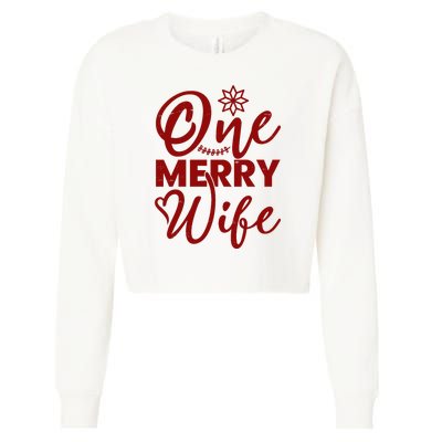 One Merry Wife Christmas Gift Cropped Pullover Crew