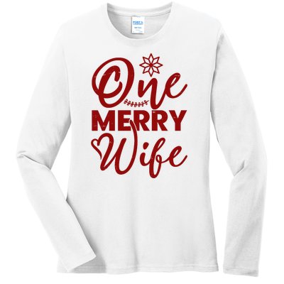 One Merry Wife Christmas Gift Ladies Long Sleeve Shirt