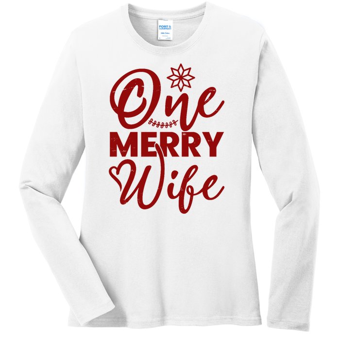 One Merry Wife Christmas Gift Ladies Long Sleeve Shirt