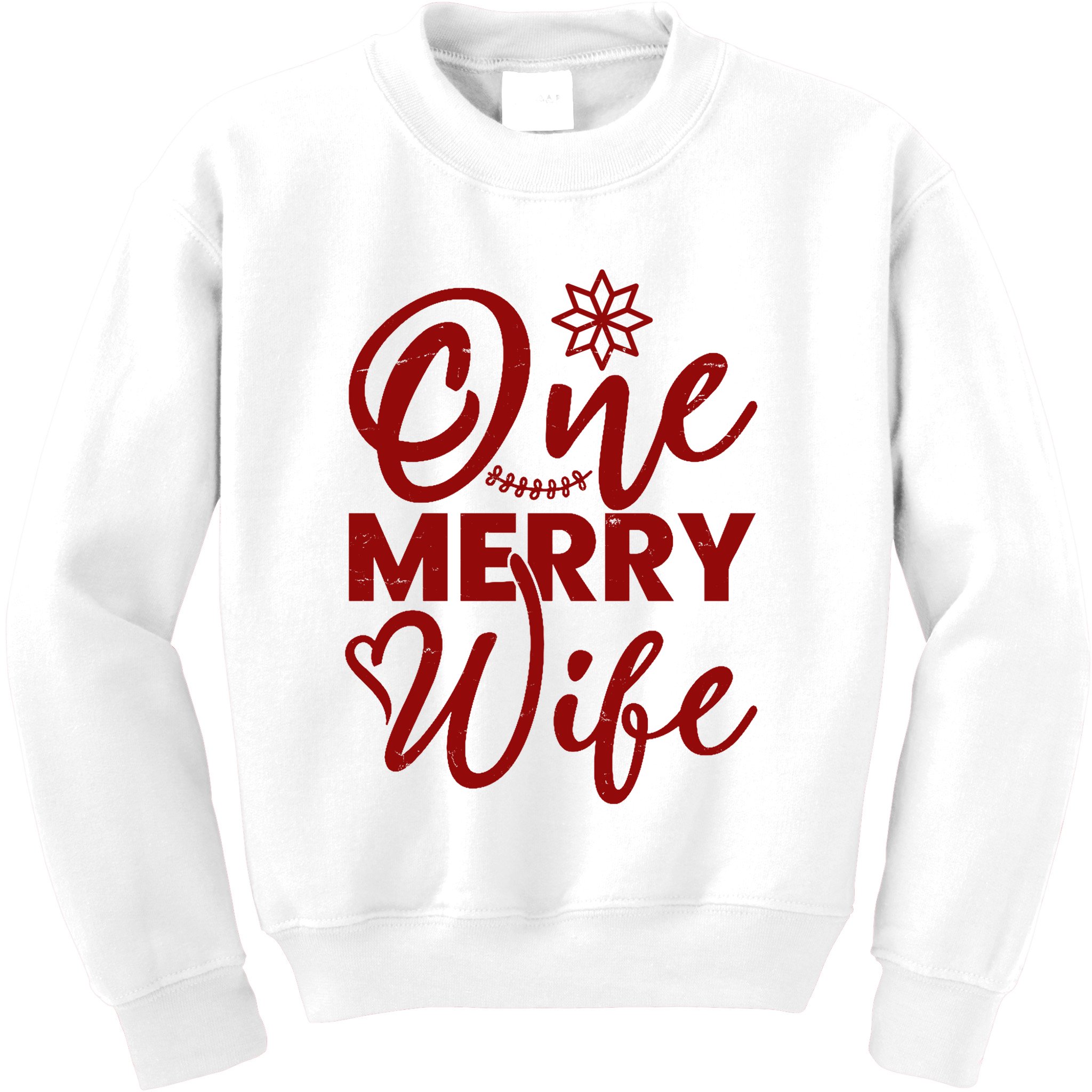 One Merry Wife Christmas Gift Kids Sweatshirt