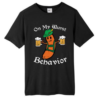 On My Wurst Behavior  Oktoberfest Beer Festival Tall Fusion ChromaSoft Performance T-Shirt