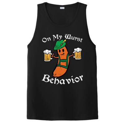 On My Wurst Behavior  Oktoberfest Beer Festival PosiCharge Competitor Tank