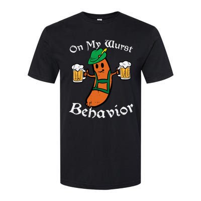 On My Wurst Behavior  Oktoberfest Beer Festival Softstyle CVC T-Shirt