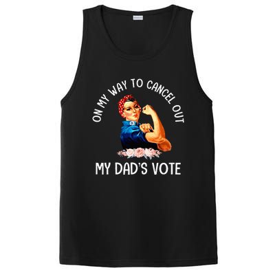 On My Way To Cancel Out My DadS Vote Mom PosiCharge Competitor Tank