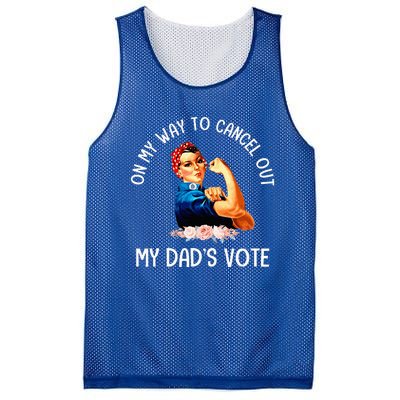 On My Way To Cancel Out My DadS Vote Mom Mesh Reversible Basketball Jersey Tank