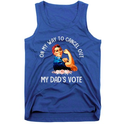 On My Way To Cancel Out My DadS Vote Mom Tank Top