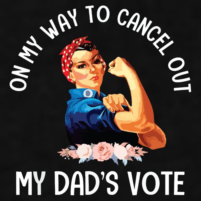 On My Way To Cancel Out My DadS Vote Mom Apparel Ladies PosiCharge Tri-Blend Wicking Tank