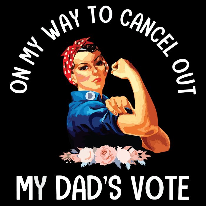 On My Way To Cancel Out My DadS Vote Mom Apparel 16 in Basic Backpack