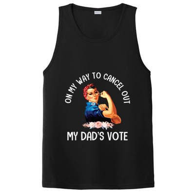 On My Way To Cancel Out My DadS Vote Mom Apparel PosiCharge Competitor Tank