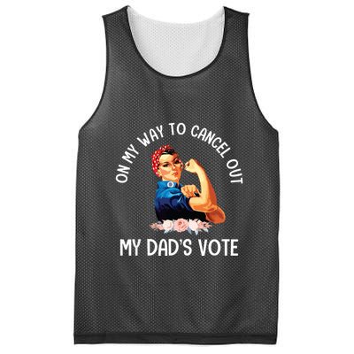 On My Way To Cancel Out My DadS Vote Mom Apparel Mesh Reversible Basketball Jersey Tank