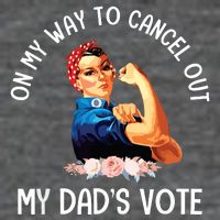 On My Way To Cancel Out My DadS Vote Mom Apparel Mesh Reversible Basketball Jersey Tank