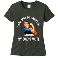 On My Way To Cancel Out My DadS Vote Mom Apparel Womens T-Shirt