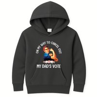 On My Way To Cancel Out My DadS Vote Mom Apparel Kids Hoodie