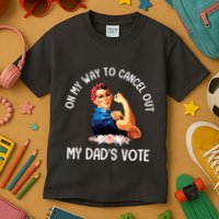 On My Way To Cancel Out My DadS Vote Mom Apparel Kids T-Shirt