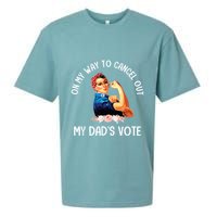 On My Way To Cancel Out My DadS Vote Mom Apparel Sueded Cloud Jersey T-Shirt