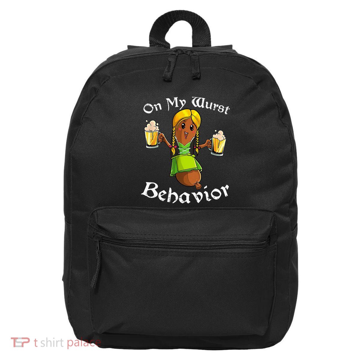 On My Wurst Behavior Oktoberfest German 16 in Basic Backpack