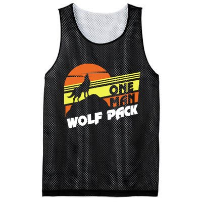 One Man Wolf Pack Mesh Reversible Basketball Jersey Tank