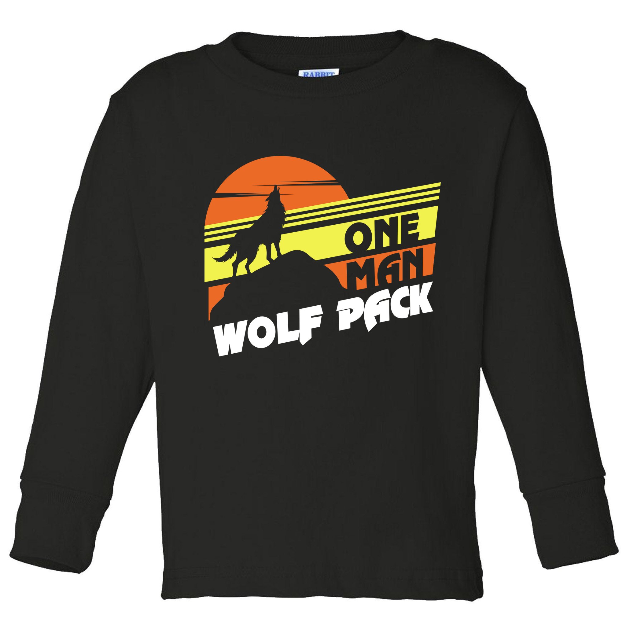 One Man Wolf Pack Toddler Long Sleeve Shirt