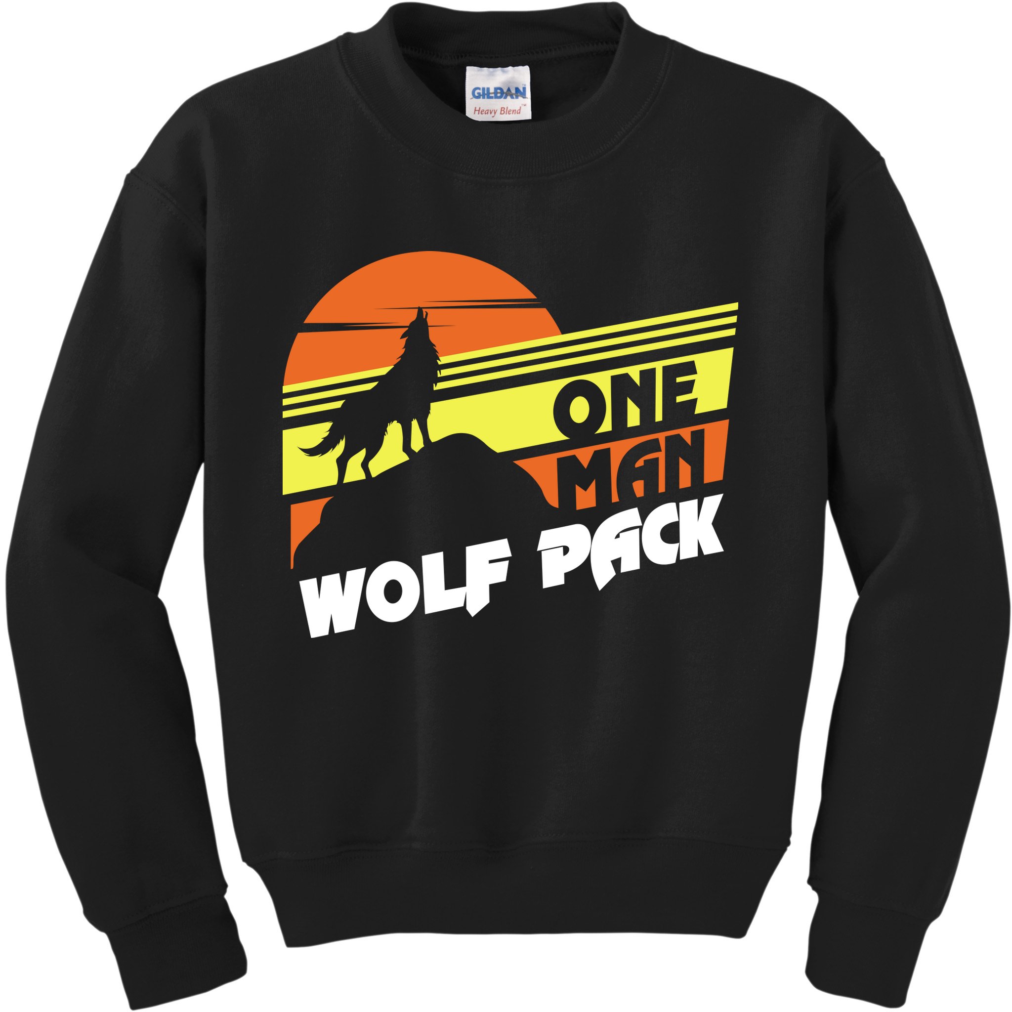 One Man Wolf Pack Kids Sweatshirt