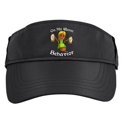 On My Wurst Behavior Oktoberfest German Adult Drive Performance Visor