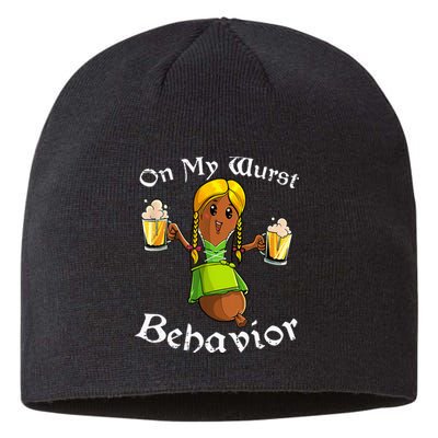 On My Wurst Behavior Oktoberfest German Sustainable Beanie