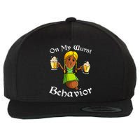 On My Wurst Behavior Oktoberfest German Wool Snapback Cap