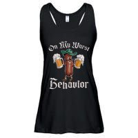 On My Wurst Behavior Funny Oktoberfest Ladies Essential Flowy Tank