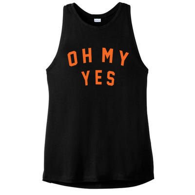 Oh My Yes Ladies PosiCharge Tri-Blend Wicking Tank