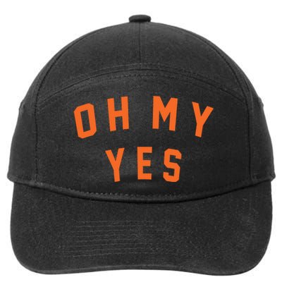 Oh My Yes 7-Panel Snapback Hat