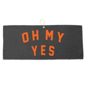 Oh My Yes Large Microfiber Waffle Golf Towel