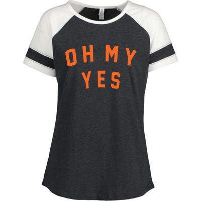 Oh My Yes Enza Ladies Jersey Colorblock Tee