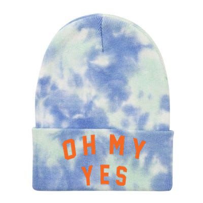 Oh My Yes Tie Dye 12in Knit Beanie