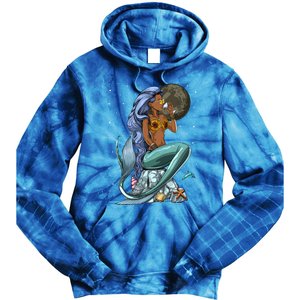 Ocean Mermaid Yemaya Orisha Goddess African Yoruba Religion Gift Tie Dye Hoodie