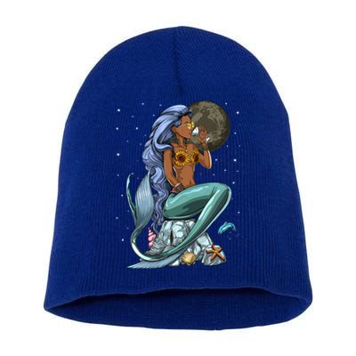 Ocean Mermaid Yemaya Orisha Goddess African Yoruba Religion Gift Short Acrylic Beanie