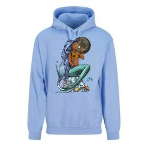 Ocean Mermaid Yemaya Orisha Goddess African Yoruba Religion Gift Unisex Surf Hoodie