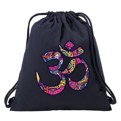 Om Mandala Yoga Drawstring Bag