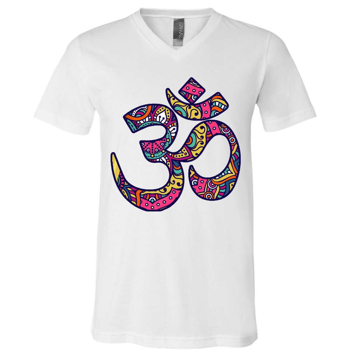 Om Mandala Yoga V-Neck T-Shirt