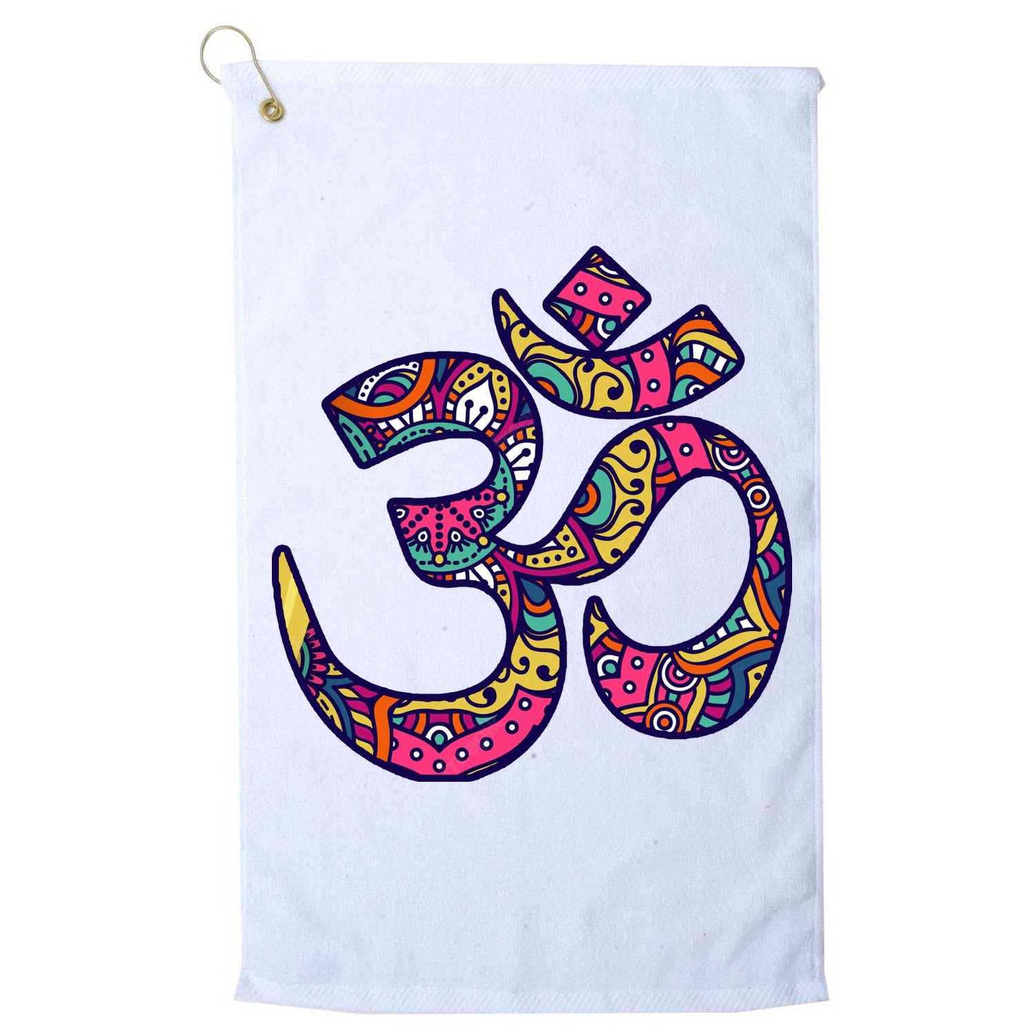 Om Mandala Yoga Golf Towel