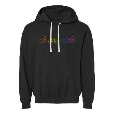 OH MY ZSH Programming Coder Hacker Nerdy Computer Tech Garment-Dyed Fleece Hoodie