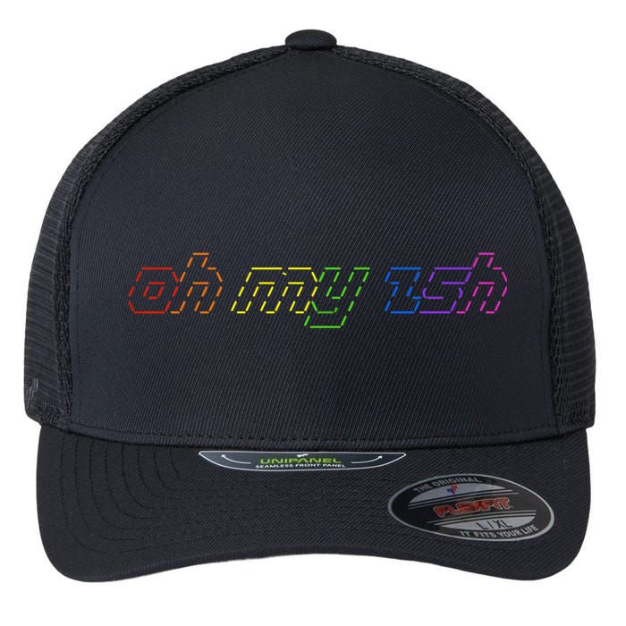 OH MY ZSH Programming Coder Hacker Nerdy Computer Tech Flexfit Unipanel Trucker Cap