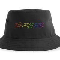 OH MY ZSH Programming Coder Hacker Nerdy Computer Tech Sustainable Bucket Hat