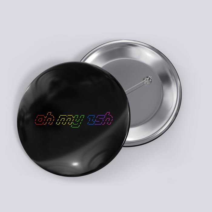 OH MY ZSH Programming Coder Hacker Nerdy Computer Tech Button